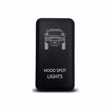CH4x4 Toyota Push Switch FJ Cruiser Hood Spot Lights Symbol - White LED picture