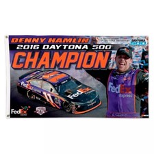 2016 Denny Hamlin #11 Champion 500 Daytona Racing 3x5 FT Flag Wall Decore picture