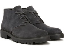 Vince Men's Dark Cinder Grey Suede Dann Lugged Chukka Boot NW/OB 10.5M picture