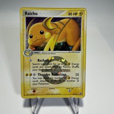 RAICHU 2004 Pokemon Fire Red & Leaf Green REVERSE HOLO Rare POKÉMON 12/112 MP picture