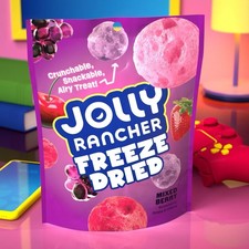 New Jolly Rancher Freeze Dried ORIGINAL ~ Candy ~ 3.1oz Bag 2 Bags Both Flavors picture