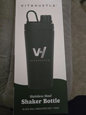 Vitahustle Insulated Stainless Steele Shaker Bottle 20 OZ black picture