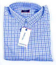 UNTUCKit Durif Wrinkle-Free Button Down Long Sleeve Shirt Blue Check NWT picture