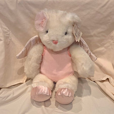 Gund Victoria's Secret Angel Bear White Plush Teddy w/ Pink Dress, Wings & Bow picture
