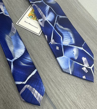 J. Garcia NWT Blue Silk Necktie Mens OS Jerry Garcia Art Sun Movements Unique picture