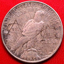 1923-D PEACE DOLLAR COOL 