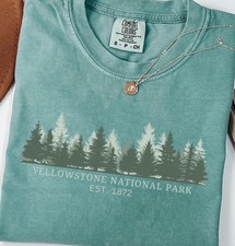 Yellowstone National Park Comfort Colors T-Shirt, Hiking Gift Tee freeshiping picture