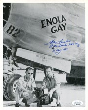 Thomas Tom Ferebee Enola Gay B-29 Bombardier WWII War Signed Autograph Photo JSA picture