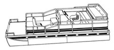7.6oz BOAT COVER CRESTLINER GRAND CAYMAN 2585 RFL 2010 picture
