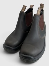 Blundstone BL490 Men's Size 8 Stout Brown Work Chelsea Boots picture