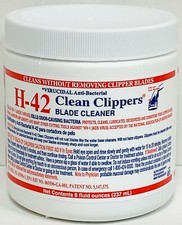 H-42 Clean Clippers Blade Cleaner Virucidal Anti-Baterial 8 oz 237 mL Lubricant picture