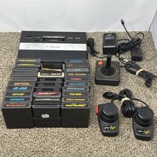 Atari 2600 System Bundle with Console, 30 Games, Joystick, Paddles, and More LOT picture