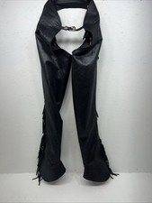 New Black 1849 Authentic Ranchwear Show Chaps Adjustable Waist 30” N-47 picture