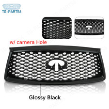 For 2018-2021 Infiniti QX80 Front Bumper Grille Grill Glossy Black 623106GW0A picture