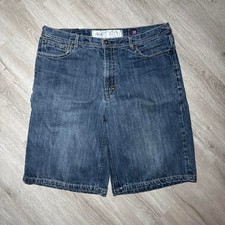 AKOO 2000's baggy denim jean shorts dark wash picture