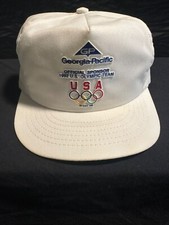 Vintage 92' Olympics basketball Hat White SnapBack  picture