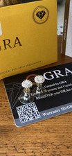 0.5ct each 1ct total VVS 925 Sterling Silver PASSES DIAMOND Earrings GRA picture