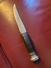 VTG Remington UMC DuPont RH70 USA fixed blade knife Stacked Leather Handle picture