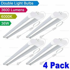 4x Westernpowers 36W LED Shop Light Fixture Work Garage Light 6000K White 4FT picture