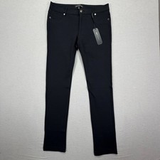 Active USA Womens Skinny Pants NWT Slim Fit Black Stretch Size L picture