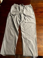 Free Fly Breeze Pants Mens L Gray Stretch Lightweight Drawstring Outdoor Hiking picture