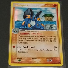 Swampert Crystal Guardians Reverse Holo Card 27/100 STAMPED (LP) picture