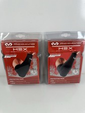 McDavid HEX 6500 Arm Sleeve Elbow Pad Large Black Lot of 2 New Sealed Basketball picture