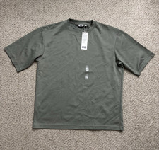 NEW Uniqlo Shirt Mens Size Large Green Uniqlo U Short Sleeve Boxy Oversized Crew picture