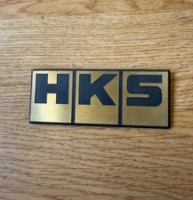 HKS GOLD PLATED TRUNK EMBLEM BADGE RARE FOR SKYLINE RX7 NISMO TRD SUPRA ARC R34 picture