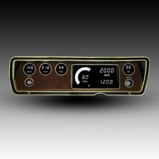 1970-1976 Dodge Duster/Dart LED Digital gauge cluster with White LEDs picture
