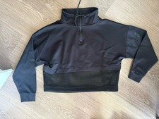 Beyoncé Ivy Park cropped black sweatshirt shirt women’s medium picture