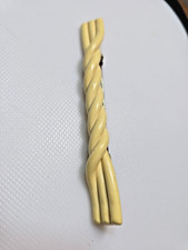 Retro Celluloid Butterscotch Twist Pin. Art Deco Barrette Spaghetti Style Brooch picture