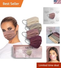 Elegant 3 Ply Disposable Face Masks - 50 Count for Fashion-Forward Adults picture