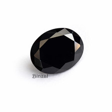 4.70Ct Rare and Unique Carbonado Natural Black Diamond Oval 10x8x4 mm Gemstone picture