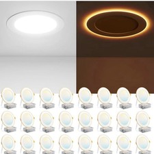 Amico 24 Pack 6 Inch LED Recessed Light with Junction Box 5CCT 1050LM picture