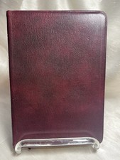 Vintage Cambridge KJV Pitt Minion Reference Bible 55XRL Real Morocco Burgundy picture