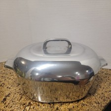 Wagner Ware Sidney -O -Magnalite 4265P Oval Roaster Dutch Oven Pot Lid & Trivet picture