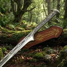 Handmade Thranduil Long King Elf Sword Stainless Steel Rings Inspired Replica 37 picture