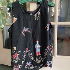 Citron Santa Monica Silk Tank Top Size 2 picture