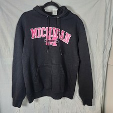 Vintage Michigan Wolverines Hoodie Black L picture