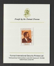 Liberia Mi#3361 Morocco King Hassan Bin Mohammed Al Alaoui Rare Proof MNH picture