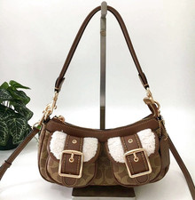 COACH Ashton Baguette Bag In Signature Canvas Brown Multi CY658 Outlet Freeship picture