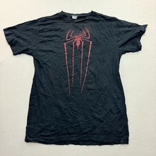 Marvel The Amazing Spider-Man Shirt Mens Large Black Excellent 2012 Movie Promo picture
