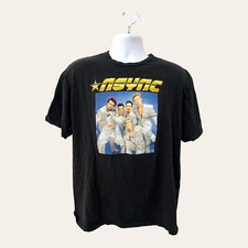 *NSYNC Mens Black Tshirt Size 2XL Pop Music Boy Band Comedy picture