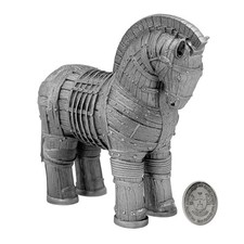 2026 Cameroon Shadows of Myths Trojan Horse 2 oz Silver Antiqued 3D Shaped Coin picture