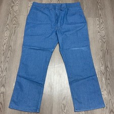 Vintage Wrangler Premium Jeans Mens 44x30 USA Made EUC Light Fade picture