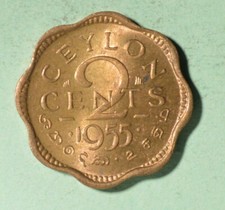 1955 Ceylon 2 Cents - Uncirculated  picture