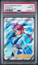 PSA 10 GEM MINT Skyla Shining Fates Full Art Holo 2021 Pokemon SWSH 072/072 picture