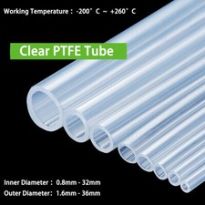Tubing Pipe 1mm-32mm ID 2mm-36mm OD High Temp Resistance Tube Clear PTFE Tube picture