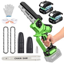 Taskstar Brushless 8 inch & 6 inch Portable Mini Chainsaw 2 Rechargeable Battery picture